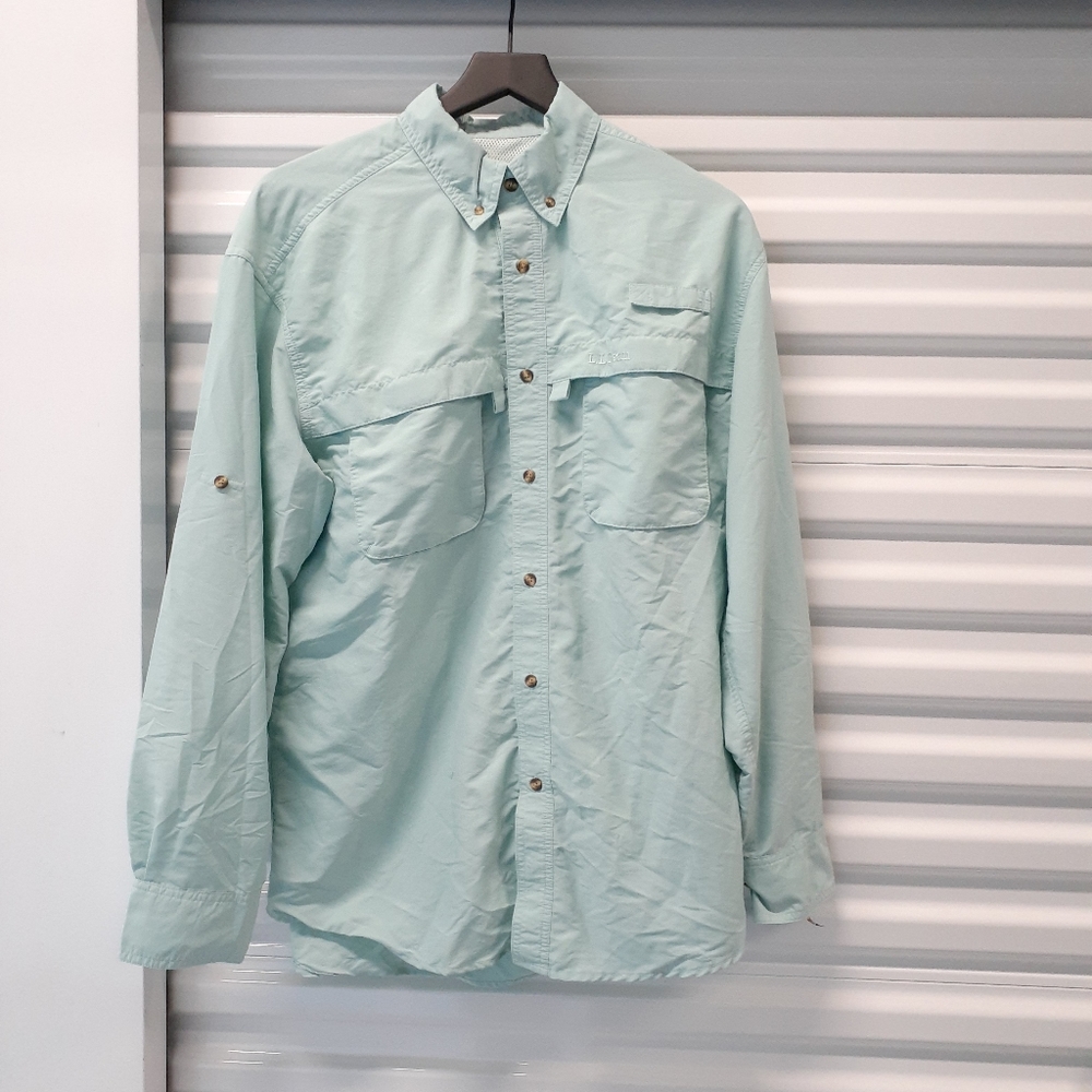 LL Bean Fishing Hiking Camping Shirt Size Medium